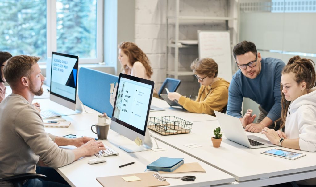 A group of web designers