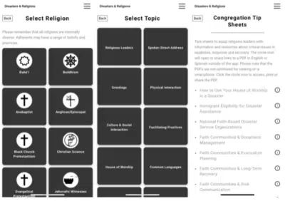 Religion and Disasters App